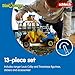 schleich DINOSAURS — Dinosaur Transport Mission, 43-Piece Play Set with Triceratops Figure and Transport Truck, Dinosaur Toys for Boys and Girls Ages 4+