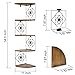 AOTSON Corner Shelf Wall Mount, Floating Shelves for Wall Storage and Display, Rustic Wall Shelves Wood Shelves for Bedroom, Kitchen, Bathroom, Living Room, Nursery and Office