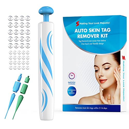 Natural Vine Skin Tag Remover Device Kits, for 2-8mm Skin Tags, for All Body Parts, Easy to Use, Safe and Painless, Upgraded Design for User Experience