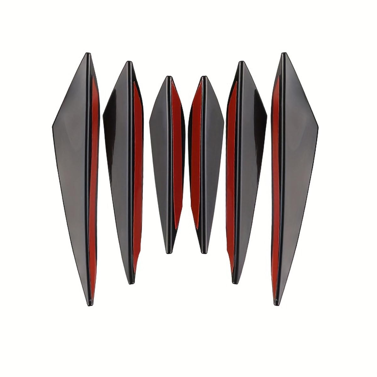 6pcs Car Front Bumper Lip Splitter,Compatible with BMW 7 Series 740i 750Li 750D 760Li,Car Accessories,Black