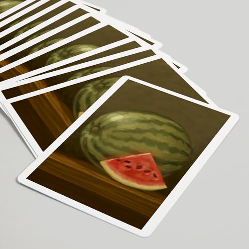 Lantern Press Watermelon, naipes de póker, 52 cartas miniatura 5