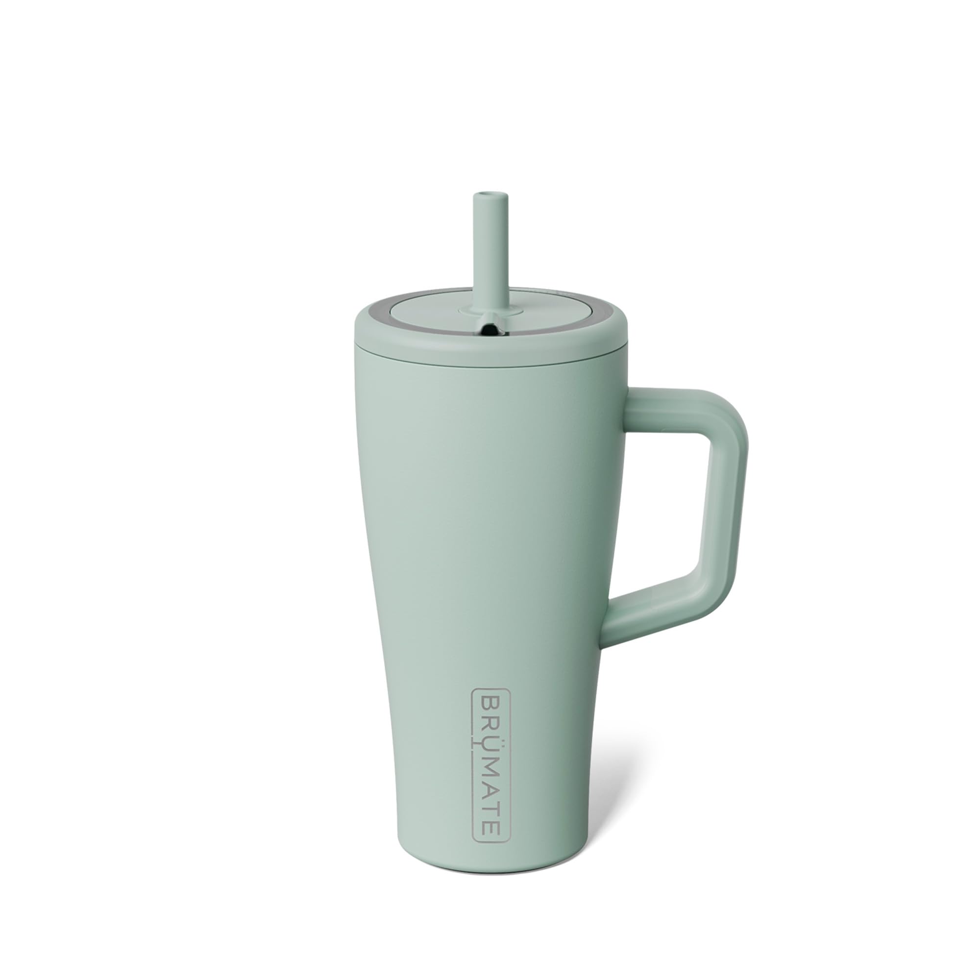 Era 20 oz Tumbler with Handle and Straw | 100% Leakproof Insulated Tumbler with Lid and Straw | Made of Stainless Steel | Cup Holder Friendly Base | 20oz (Sage)