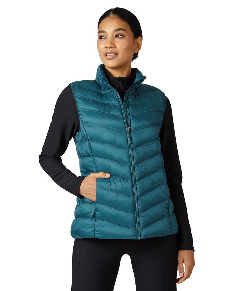 32 Degrees Heat Womens Lightweight Packable Vest Quilted Travel Vest for Cold Weather