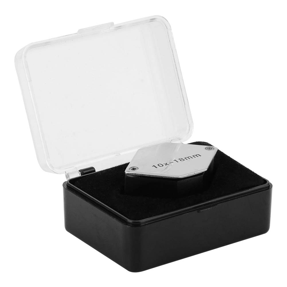 Loupe hexagonale 10x pour Bijoux, Outil de loupe Optique, Durable, sans Danger pour Les bijoutiers, Les gemmologues, Les Timbres, Les Perles, Les Pierres précieuses, Taille