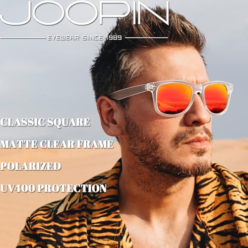 Image of Joopin Square Sunglasses Polarized UV400 Designer Sun Glasses Men Women