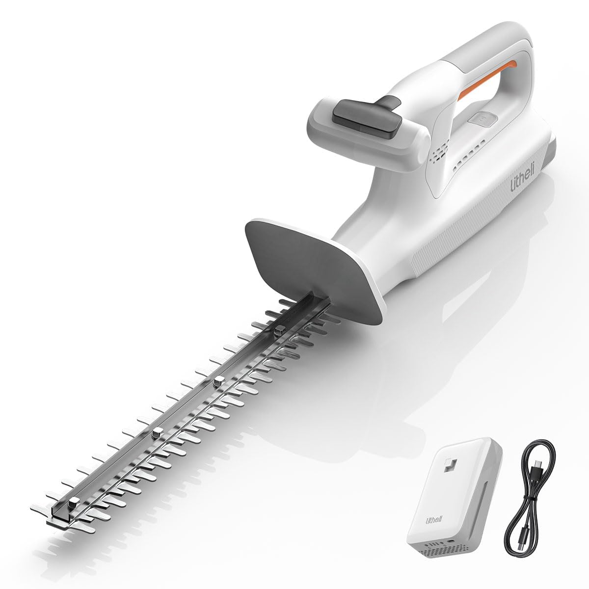 Litheli 20V Hedge Trimmer, 16'' Cordless Hedge Trimmer for Shrub, Cutting, Trimming, Pruning, U20 Handy+ Battery Bush Trimmer with 2.0Ah U-Battery