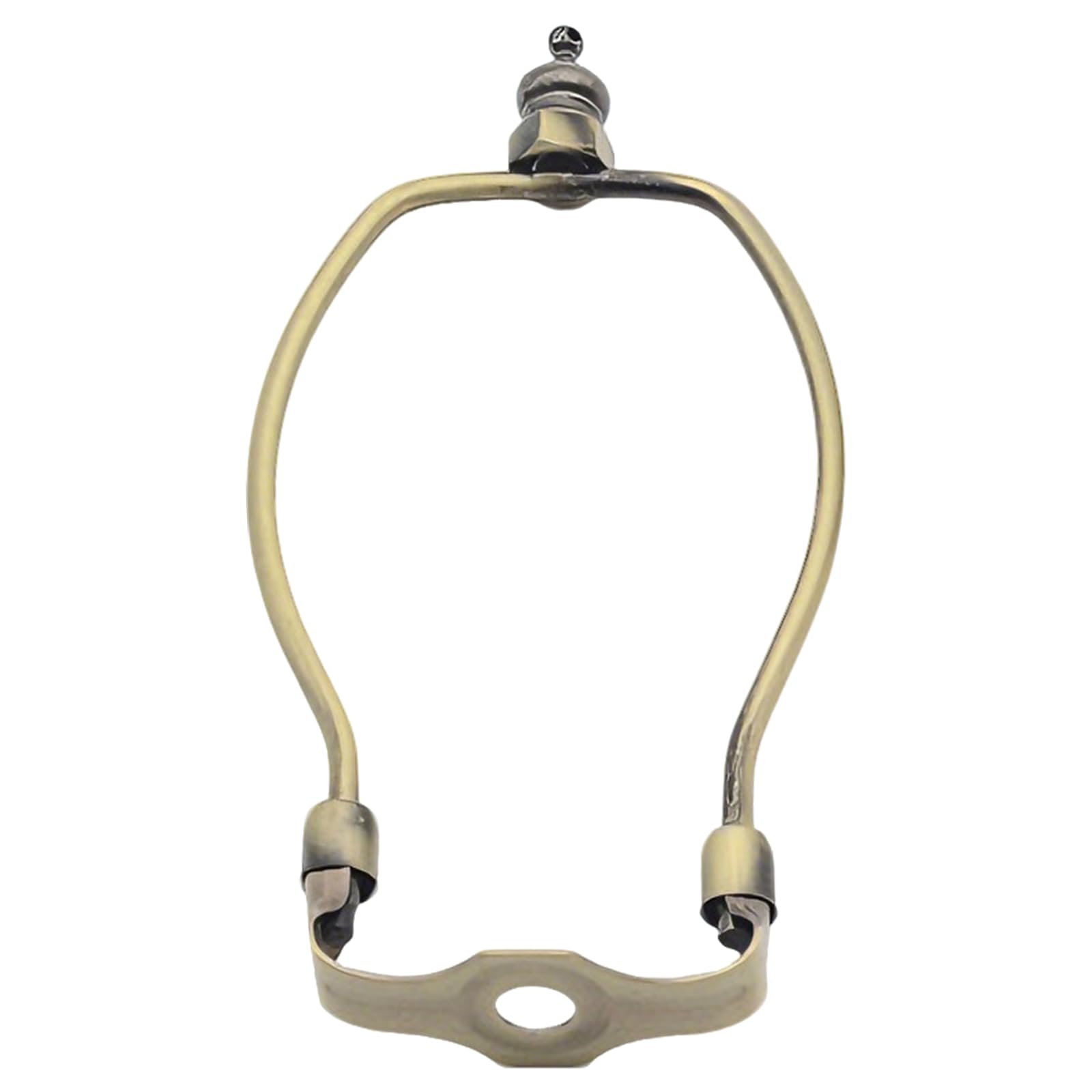 Mistillion 6 Inch Lamp Shade Harp Holder, Bluish-Ancient Bronze Lampshade Bracket for Table Floor Lamps, Compatible with Tiffany Vintage Pendant Light Fittings