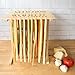 Pasta Drying Rack by Cucina Pro- All Natural Wood Construction Stander & Handles - 12 Feet of Noodle Drying Space for Spaghetti and More