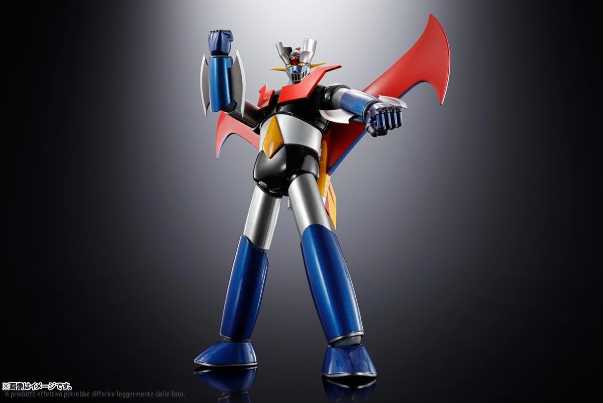 TAMASHII NATIONS Soul of Chogokin GX-117 Mazinger Z (tipo rinforzato) Shinka in pelle - KAKUMEI SHINKA - circa 6,5 pollici (165 mm), pressofuso e ABS, action figure dipinte