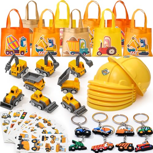 Pinata anniversaire construction sac cadeaux avec véhicules jouets enfant