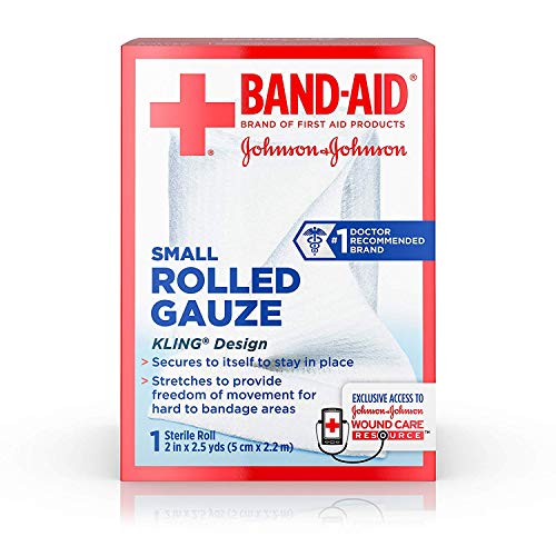 BAND-AID® Brand Flexible Rolled Gauze 2IN x 2.5YDS, PACK OF 3