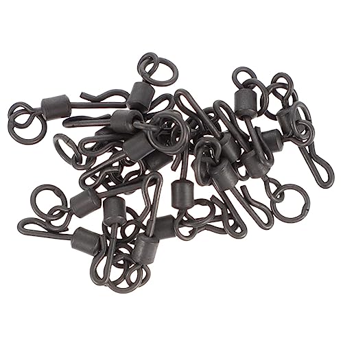 KESYOO 20Pcs Durable Fishing Rolling Swivel Connectors Fishing Hook Connectors Matte for Carp Fishing Tackle and Accessories Essential Fishing Accessories