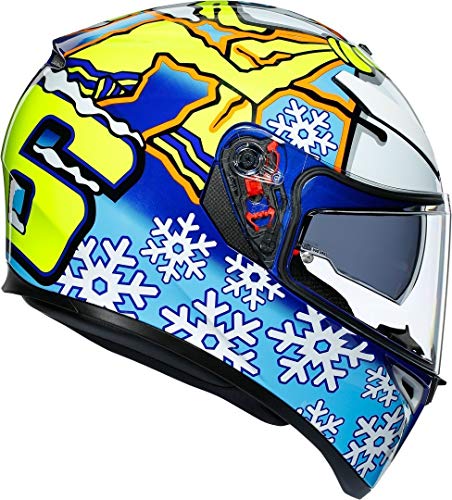 Agv casco k3 sv top mplk rossi winter test 2016