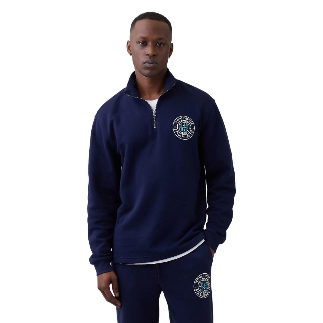 Gap Men Printed Standard Fit Collared Neck Full Sleeve Sweatshirt-picture-20