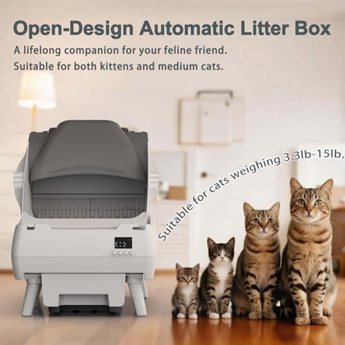 Lohhuby Automatic Cat Litter Box Self-Cleaning – App Control & Anti-Pinch Safety — view 2