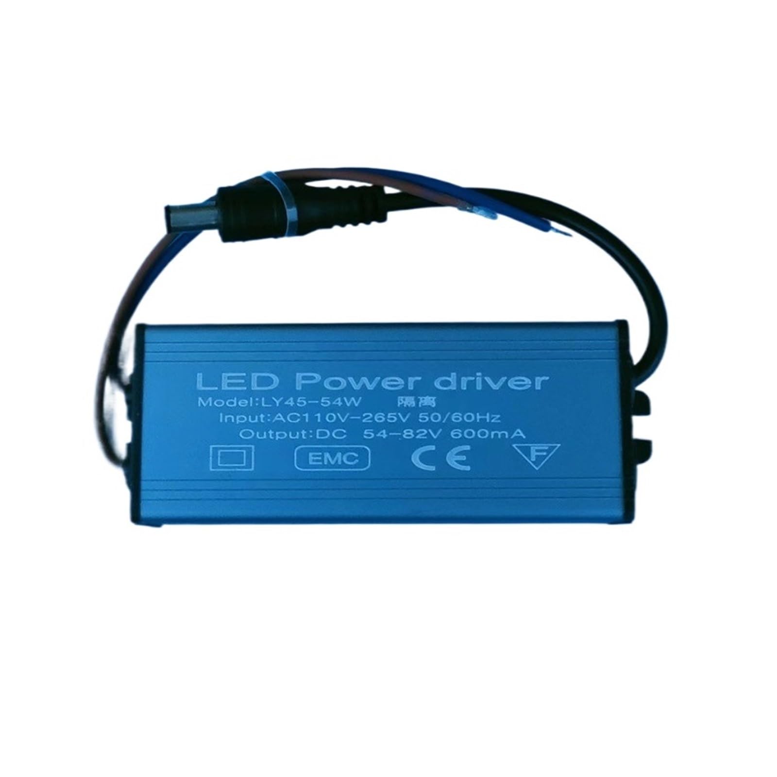 1 Pcs Led Driver Power Supply Flat Panel Light Ballast 8W12W36W48W Panel Light Downlight Rectifier Waterproof Transformer (Color : 36-48WDC Male 600mA)
