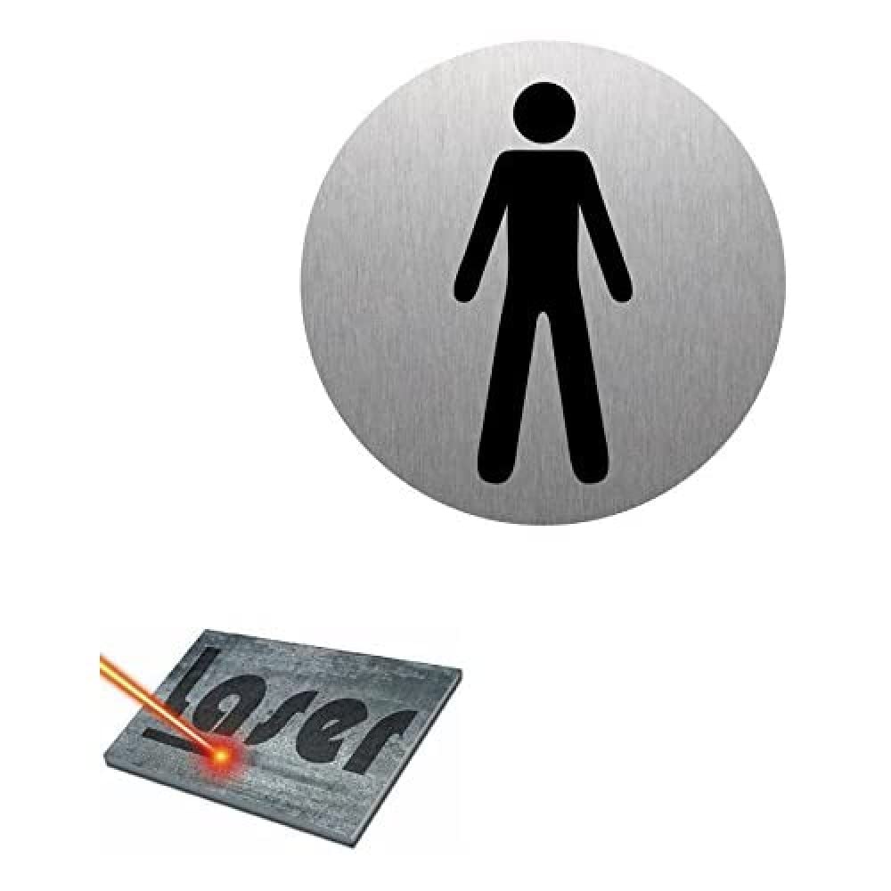 Plaque De Toilettes Pour Femmes En Aluminium Brossé Fixée