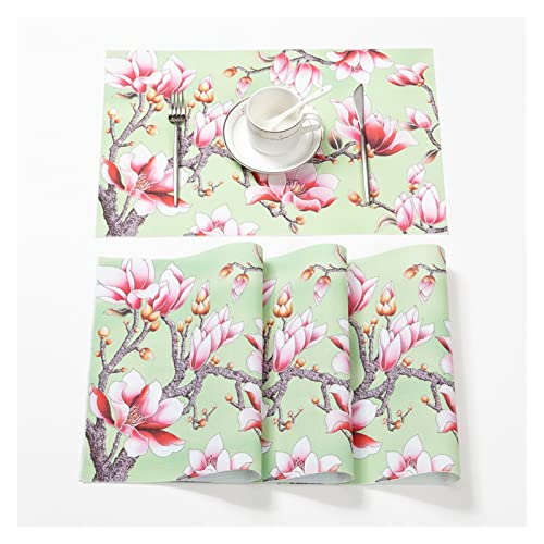YUEMOL manteles individuales Manteles individuales antideslizantes impermeables con aislamiento for el hogar con estampado de paisaje for fiestas festivas, decoración de mesa de boda, manteles individ Cover