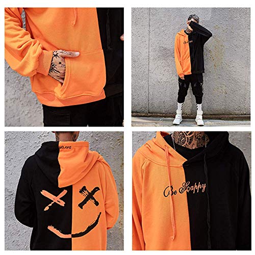 ایگرد | قیمت و خرید XIAOYAO Men's Hoodie Techwear Hip Hop Top Blouse  Tracksuits Patchwork Long Sleeve Pullover Hooded Autumn Winter