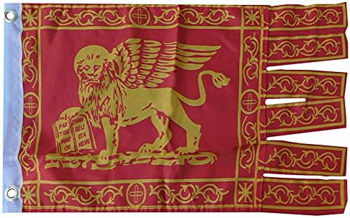 Italy Venice Yacht Republic Premium Quality 100D Woven Poly Nylon 12x18 12"x18" Boat Car Flag Banner Grommets image 4