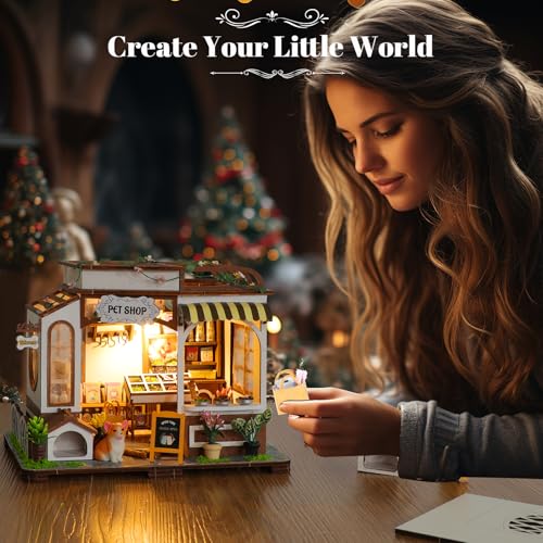 Maison de poupée puzzle 3D bois rompt l'ennui des soirées