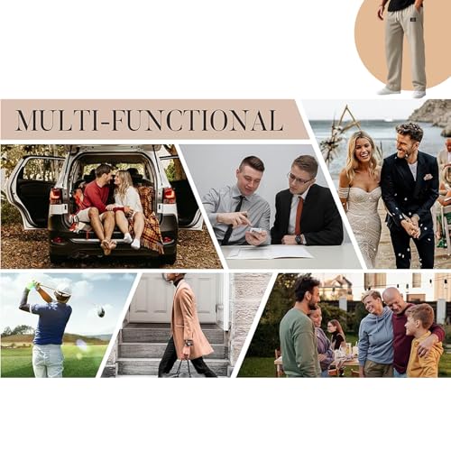 Mens Waffle Pants, Men's Casual Waffle Logo Embroidered Elastic Waist Drawstring Loose and Comfortable Trousers (Navy Blue,X-Large)4