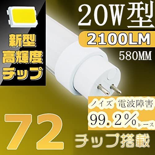 Amazon.co.jp: FL20S・EX-D用（明るさ重視タイプ）20W型LED蛍光灯