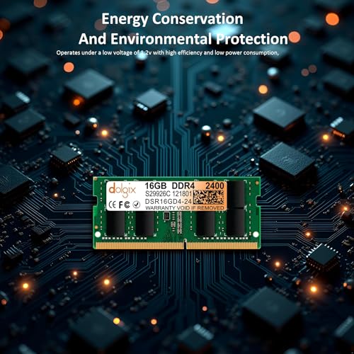 Image of Dolgix 16GB DDR4 2400MHz Laptop /Notebook RAM (Memory) CL-17 (2Rx8 Dual Rank) SO-DIMM | PC4-19200, 3 Year Warranty (Made in India)