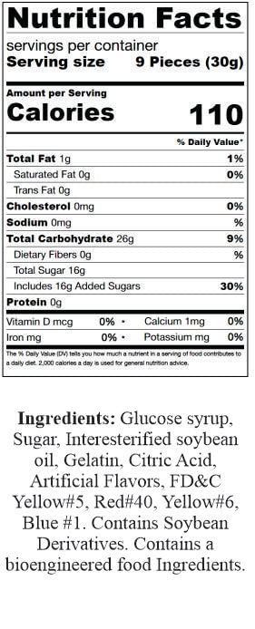 Miniatura 5 de SweetGourmet Chewy Fruities  Arcor Candy Chews surtidos  2 libras