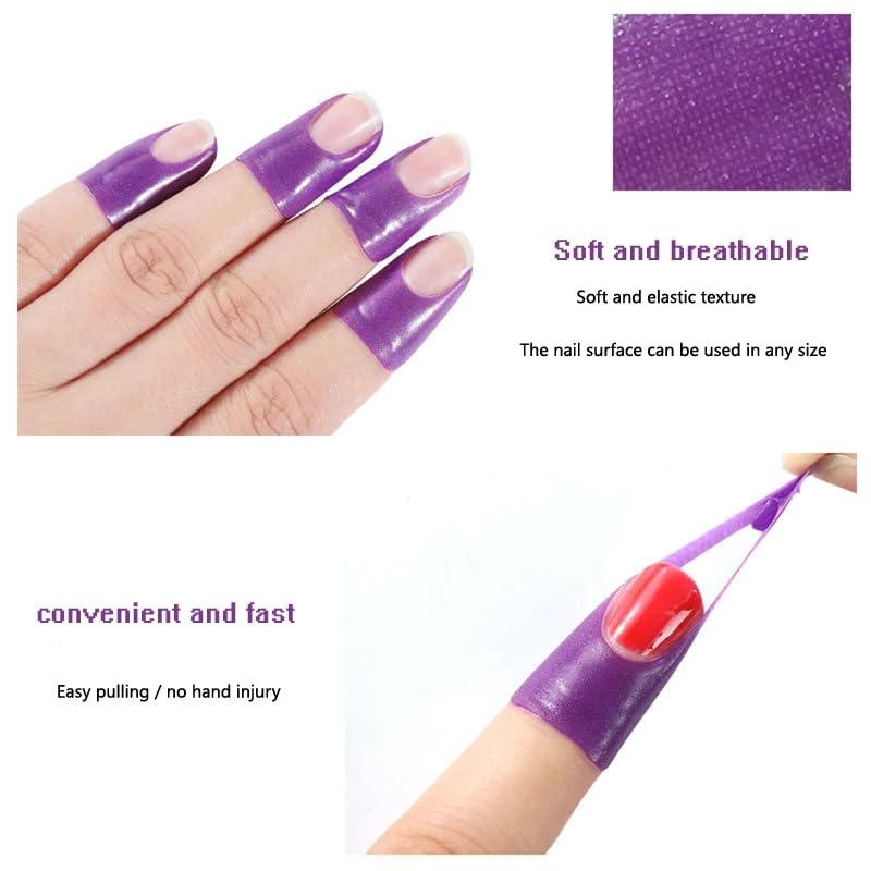 Miniatura 3 de 7 hojas de 70 piezas de protector de uñas en forma de U, adhesivo de gel para dedos, plástico suave, protector de pintura de uñas francés, a prueba