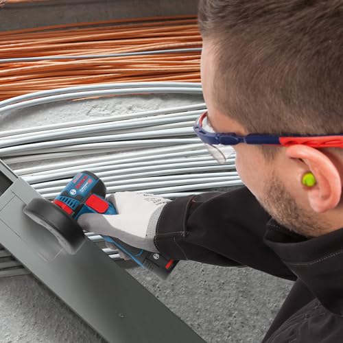 Bosch Professional 12V System Akku Winkelschleifer GWS 12V-76 (inkl. 2x Trennscheibe Expert for Inox, 1x Hartmetall - Trennscheibe Carbide Multi Wheel, 2x Einlage, L-BOXX, ohne Akku/ Ladegerät)