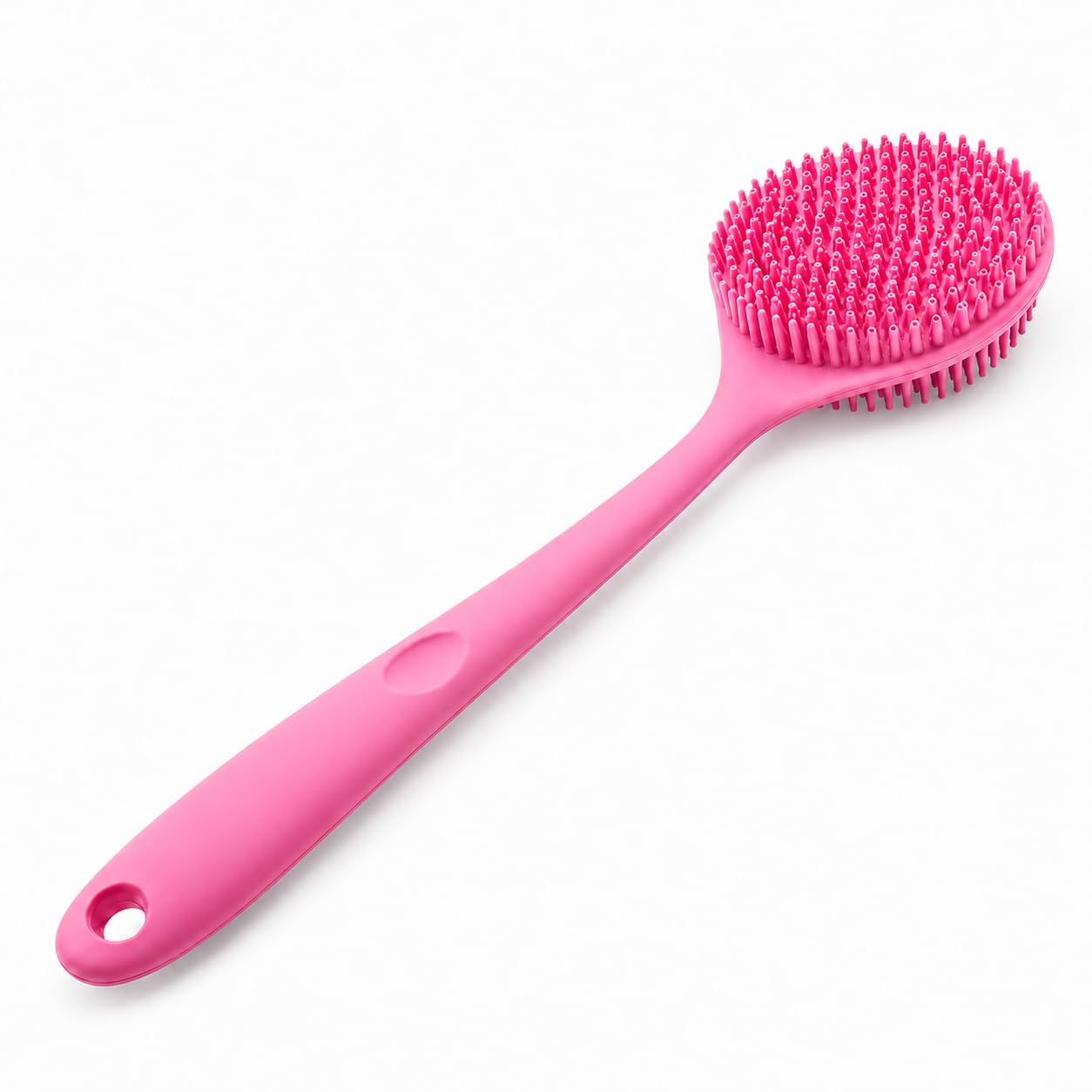 Silicone Back Scrubber with Long Handle for Shower & Bath | Soft Silicone Body Brush for Deep Cleansing, Exfoliating & Massage | Long Handle Bath Brush for Men & Women | Waterproof & Quick Dry (black)-picture-40
