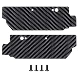 QUE-T Carbon Fiber Rear A-Arms Mudguard Fender Flares Mud Flaps for ARRMA 1/8 KRATON 6S EXB RC Car