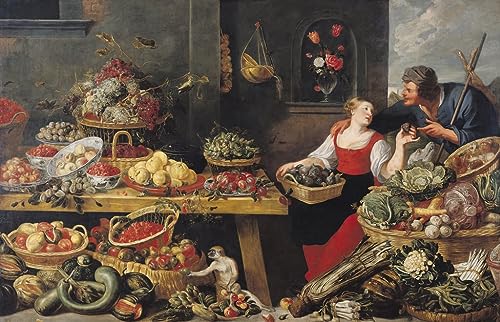 Impression Marché de Fruits et Légumes Snyders pour la Décoration Murale de Salon Moderne