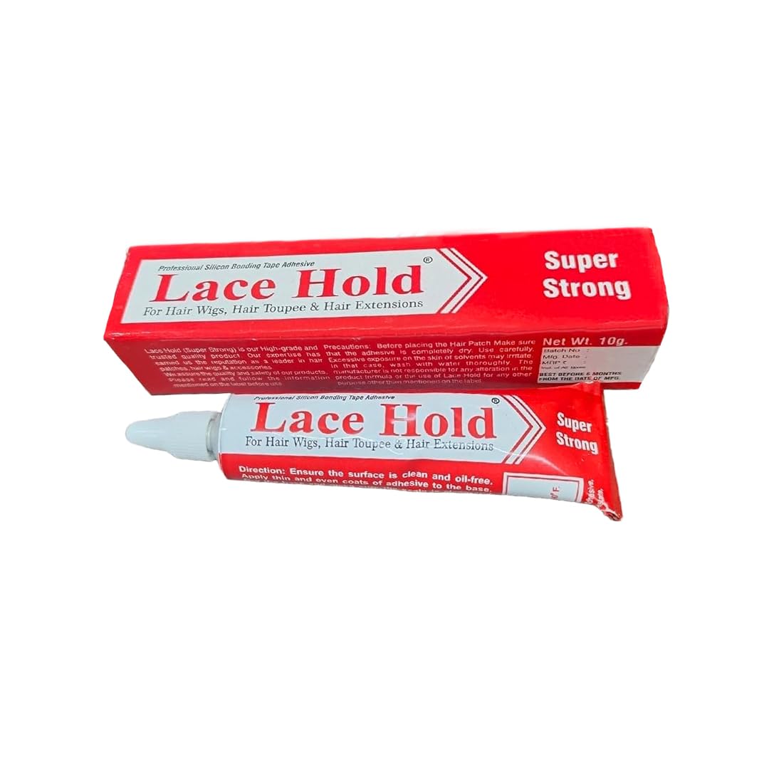 AHS Hair Patch/Hair Wig/Hair Toupee Glue for Men - Strong Hold - Hair Patch Glue Tube for Ultra Hold (Lace Tube 28G)