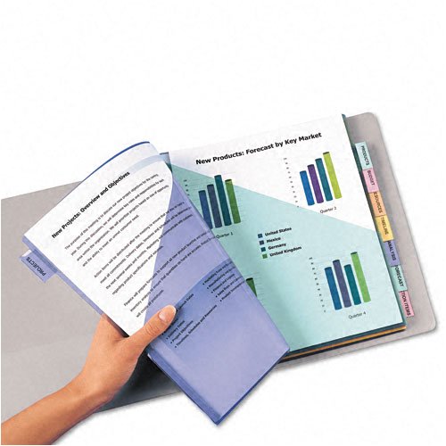Intercalaires en plastique Big Tab avec double poches Avery 11907