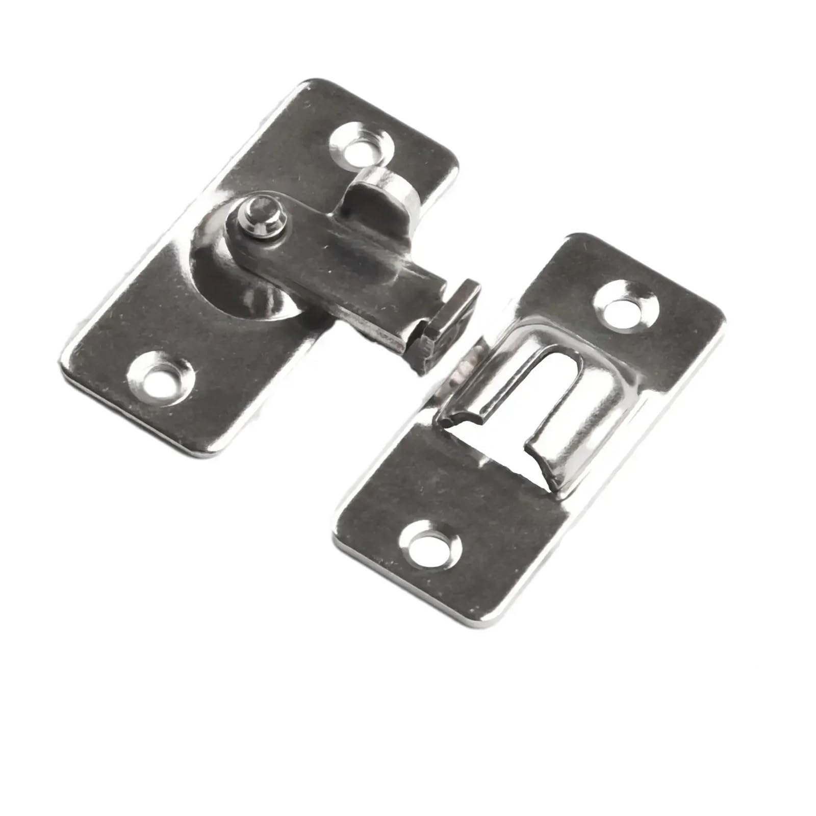2 pcs Barn Latch Bolt 90 Degree Stainless Steel Black, Silver for Sliding Gate Hardware