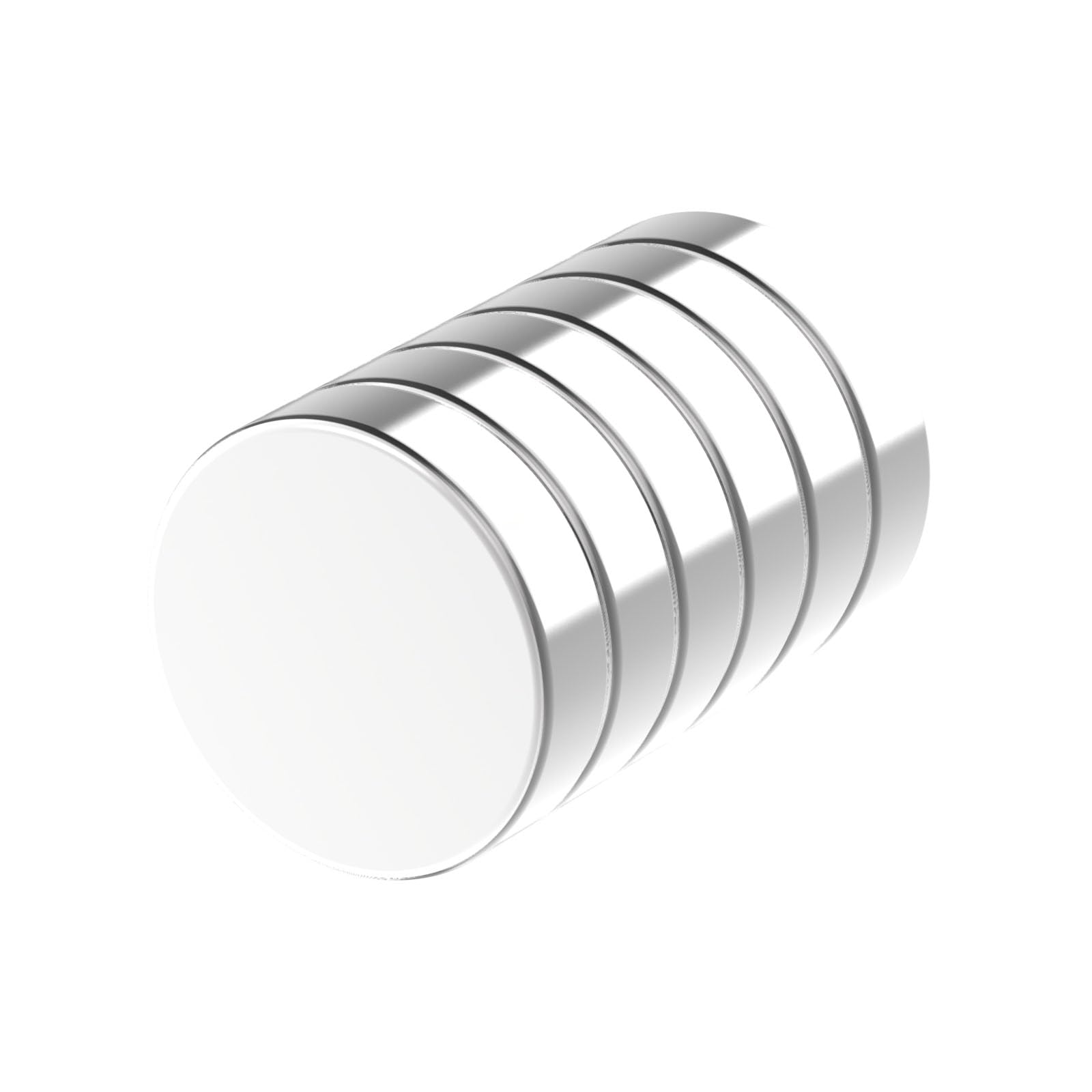 FamouSheen N52 Magnet - 1.00" D x 1/4" H - 6 Pack, Most Powerful Large Super Strong Neodymium Disc Magnets, Strong Rare Earth Magnets for Fridge,DIY,