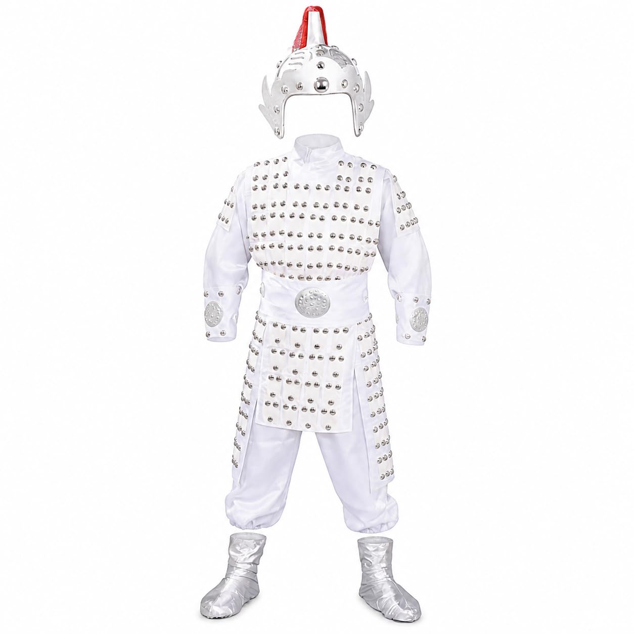 Costume da Generale Cinese Antico, Bianco, 110cm