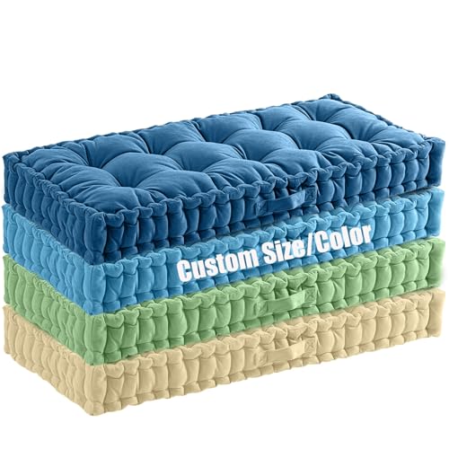 Pcevathiy Sitzkissen Bank Bankkissen Bankauflage Nach Maß, Benutzerdefinierte Sitzpolster für Indoor Eckbank Auflagen/Outdoor Gartenmöbel (10cm Dicke)