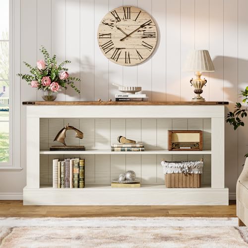 Image of Tribesigns TV Stand, Farmhouse TV Stand for 50-70 Inches TVs