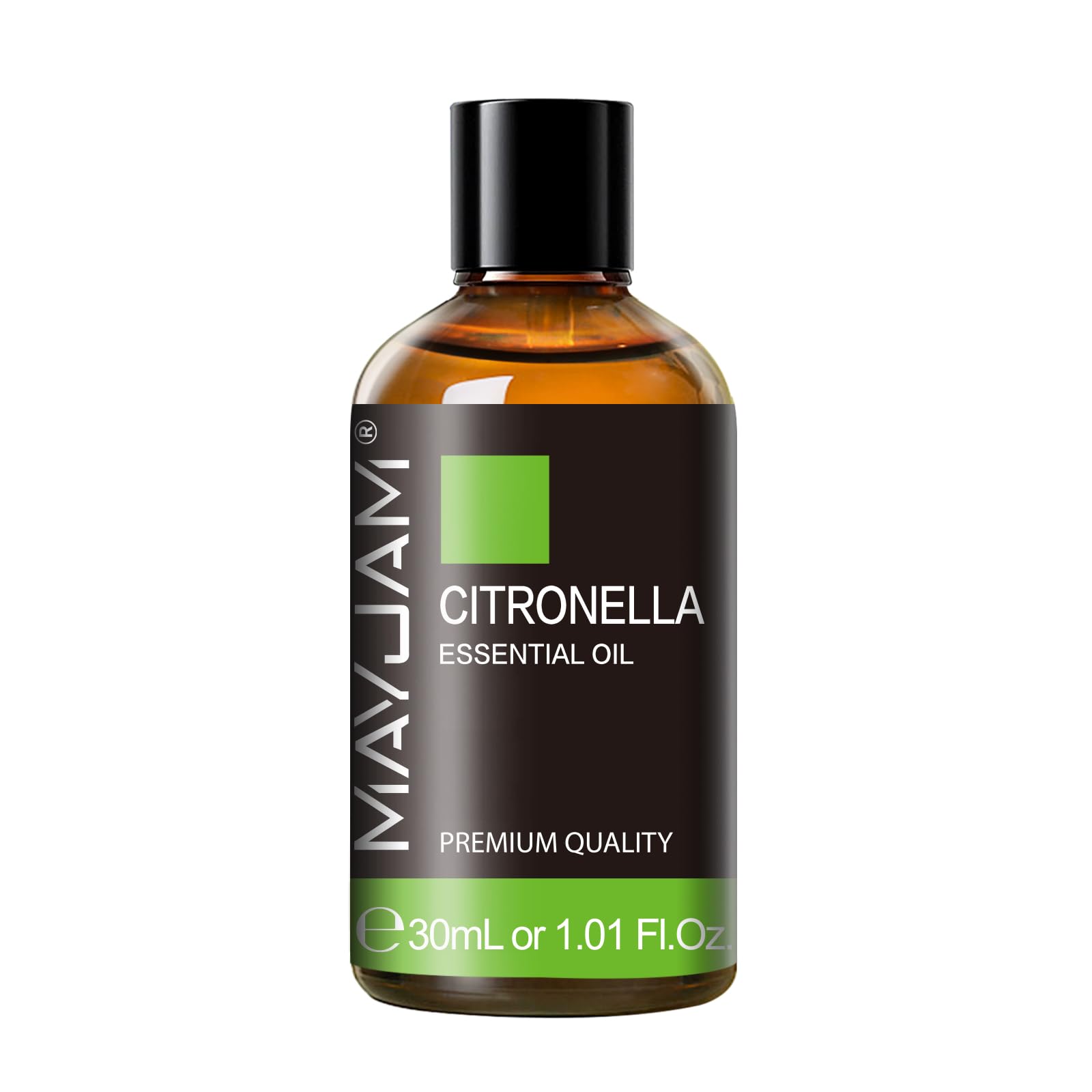 Citronella Essential Oil, MAYJAM 1.01FL.OZ Premium Citronella Oils for Soap Candle Making, Diffuser, Bedroom, Living Room, Office, 30ML/Bottle