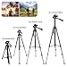 Camera Tripod, UBeesize 55-Inch Lightweight Aluminum Travel Tripod Stand for Canon Nikon Sony DSLR Digital Olympus Video Camera with Universal Smartphone Mount & Carry Bag & Bluetooth Remote