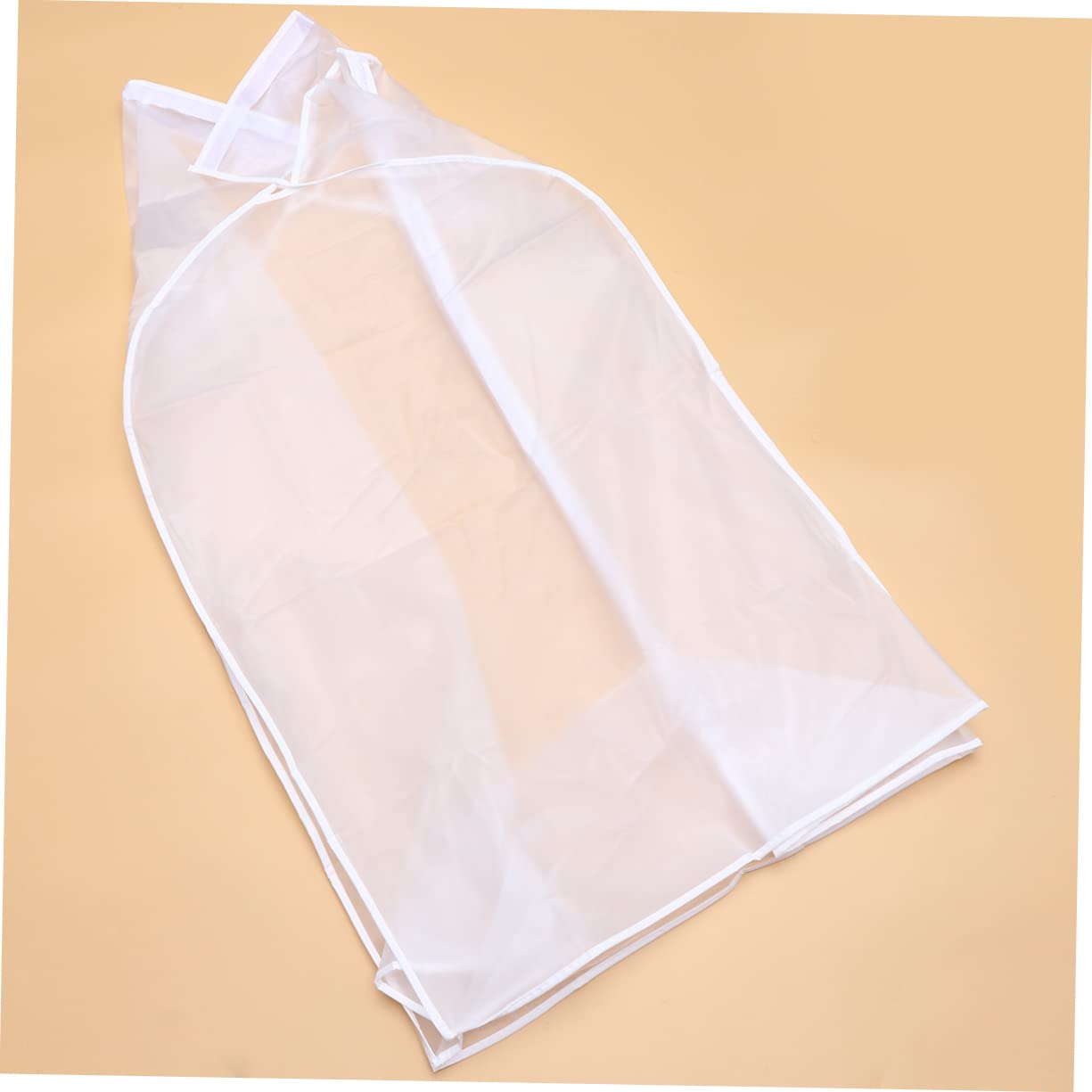 OKUMEYR 1Pc Transparent Hanging Dust Suit Bag for Wardrobe Use Widened Protective Cover for Clothes Drop Design for Dress and Suit Storage