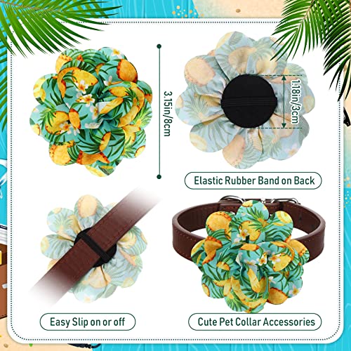 Sanwuta 100 Pcs Dog Collar Flowers Charms for Summer Hawaiian Pet Flower Collar Bow Ties Seasonal Dog Accessories Slides Attachment for Small Medium Large Dogs Cat Puppy Bows Grooming Supplies Cucciolini Doodles Sanwuta 100 pcs dog collar flowers charms for summer hawaiian pet flower collar bow ties seasonal dog accessories slides attachment for small medium large dogs cat puppy bows grooming supplies cucciolini doodles
