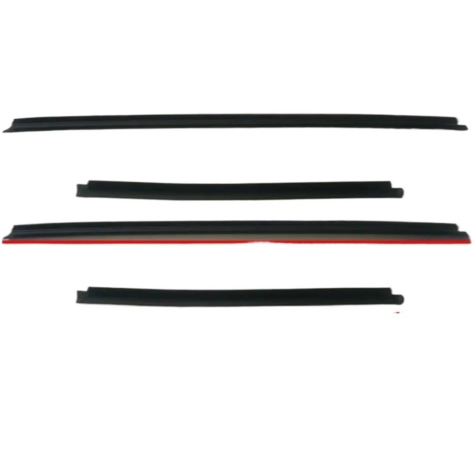 Hlwxmdz One Color For Hyundai For Getz 2006-2011 4Pcs Outside Windows Rubber Weatherstrip Moulding Window Belt Line 82210-1C001 Car Window Seals