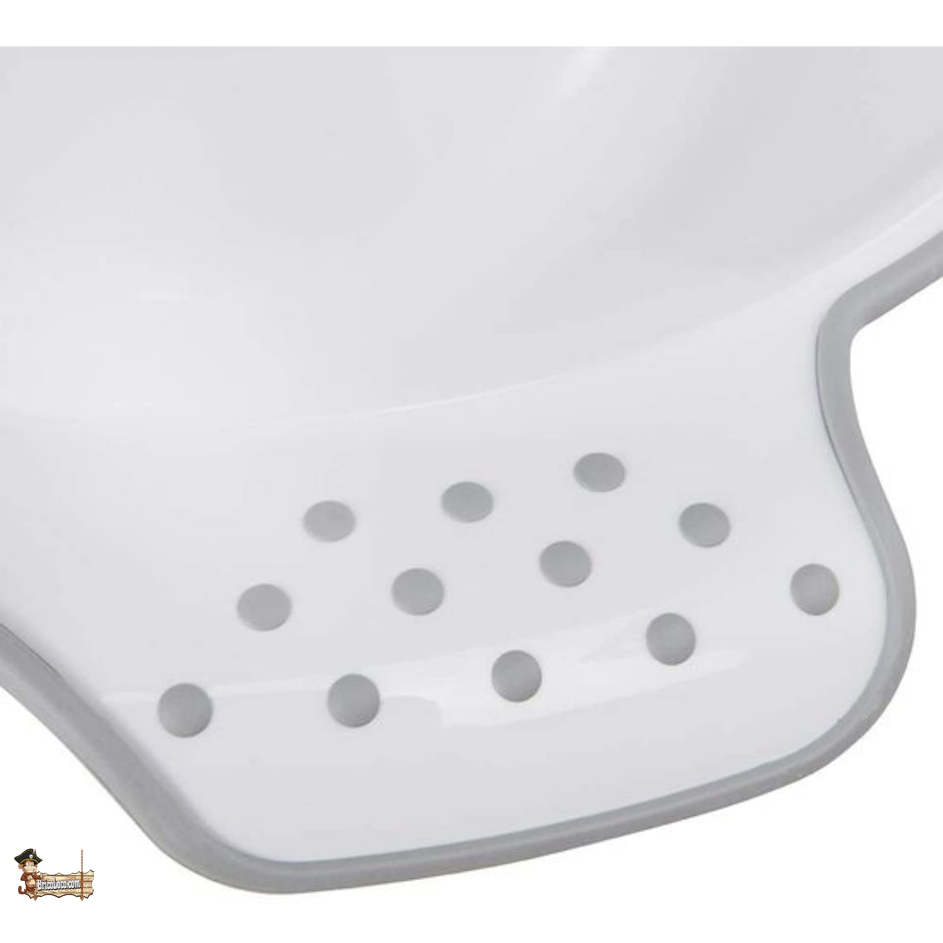 BricoLoco. Reductor original inodoro WC infantil, para niños y bebes de 18 a 4 años. En color blanco y con el dibujo de una estrella. ES ANTIDESLIZANTE. (2 uds)