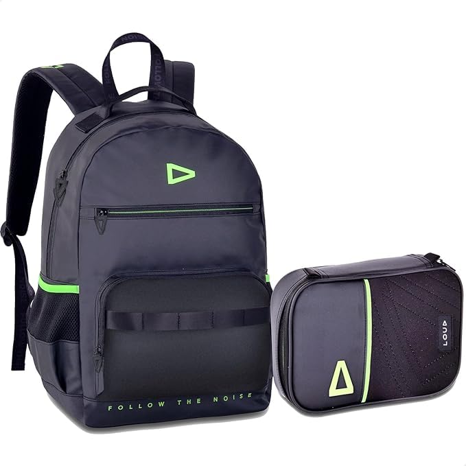 Kit Mochila Costas Loud Estojo Box Casual Gamer Moderno Premium