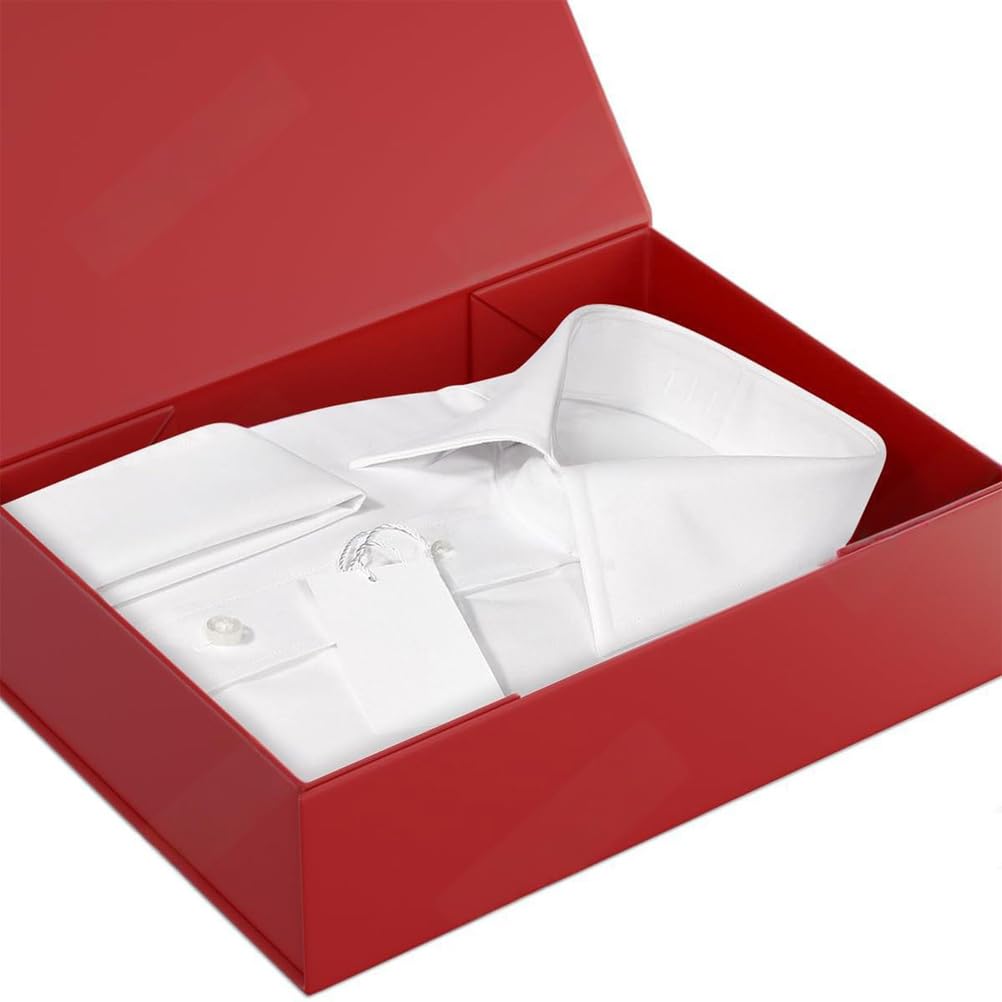 Lot De 20 Boîtes Cadeaux Rouges (26 × 19 × 8 cm) Grandes Boîtes Cadeaux Avec Couvercle Magnétique Idéales Pour Les Mariages, Noël, Halloween, Les Anniversaires Et La Fête Des Mères