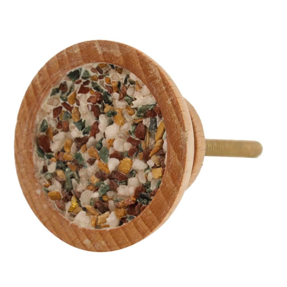 Indian-Shelf 8 Packs Multicolor Drawer Knobs Dresser Knobs Decorative Wooden Kitchen Cabinet Knobs Boho Drawer Pulls Unique Wood Modern Door Hardware Handles Bespoke Single Hole